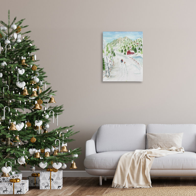 "Steps in Country Snow" par Melissa Hyatt, H 30 po x l 24 po