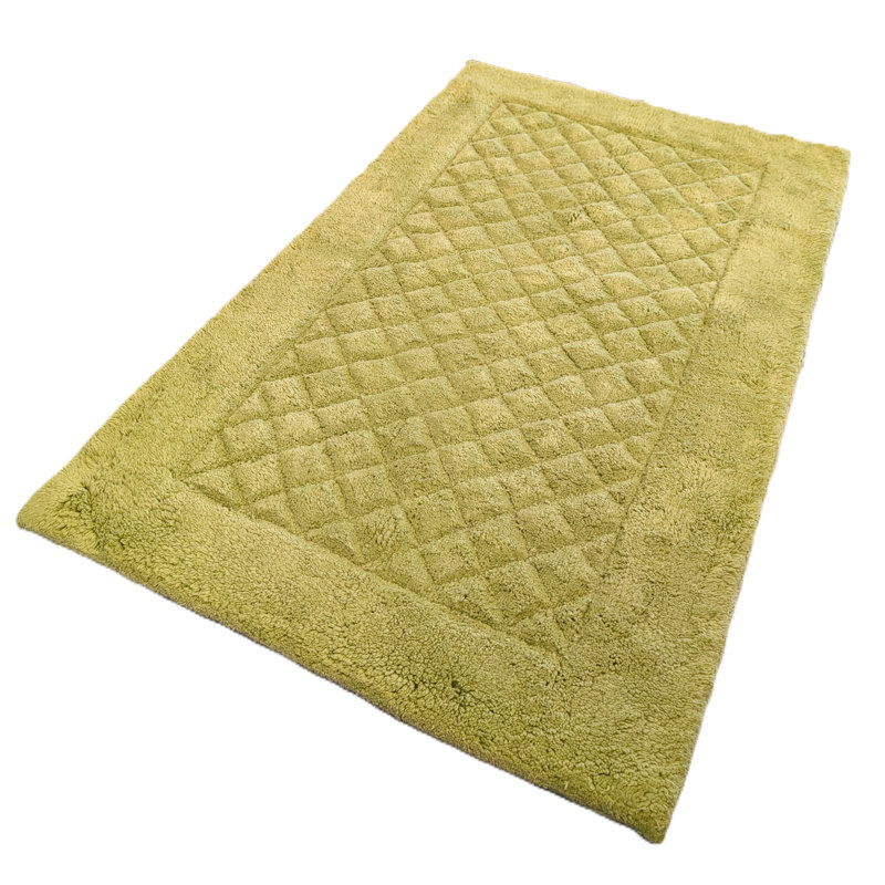 Tapis pour salle de bain Siarhei, Vert, L 24 po x L 40 po