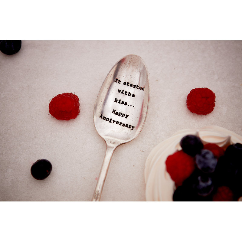 Kirkby It Started With A Kiss? Happy Anniversary Dessert Spoon