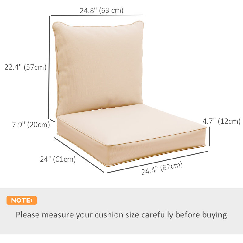 Coussins de chaise de patio, Beige