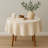 Waffle Weave Solid Color Tablecloth Round-2081776347-2081776341