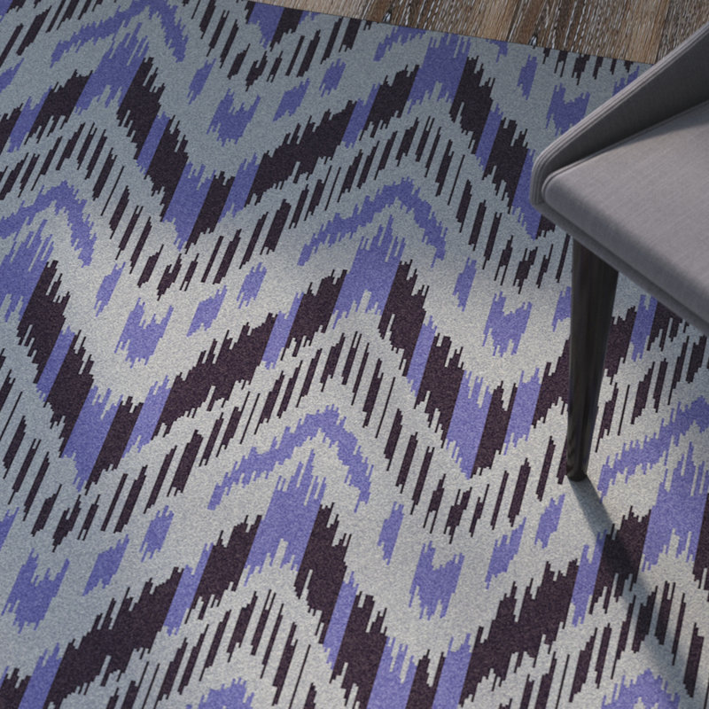 Crisler Wool Chevron Indoor Rug, Rectangle 2' x 3'