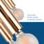 Lustre moderne 24 lumières Melrose, luminaire rond en métal de 29 po, hauteur réglable, plafonnier incliné compatible, ampoule E12 incluse, fixation au plafond