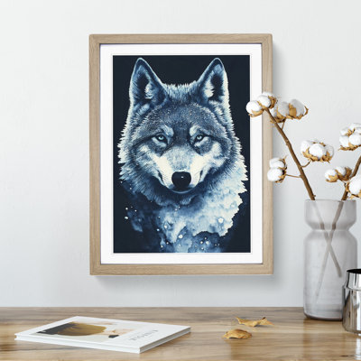 XV1022-5237X Winter Wolf Art No.1 1 Piece Single Picture Frame Painting