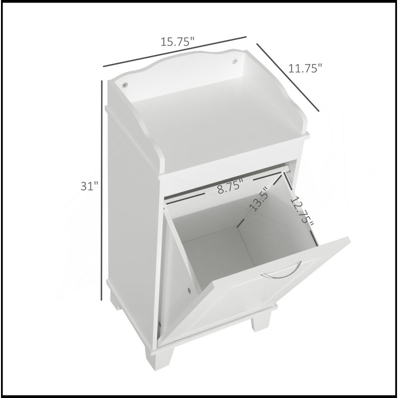 Versatile Bathroom Storage Cabinet With Pull Out Basket And Elevated Base