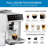 Machine à espresso Kenmore - Cafetière tout-en-un entièrement automatique avec bourreur automatique, blanc