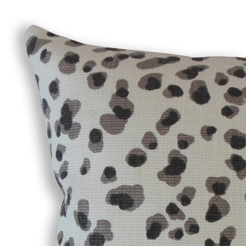 Oreiller en coton Ijlal, 12 po x 18 po, Bleu / blanc, Coussin lombaire