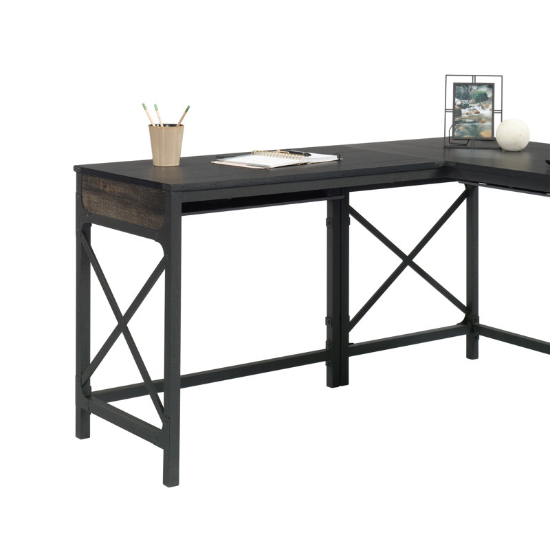 Bureau de retour 36 po avec espace de travail élargi (tabourets non inclus), H 29,53 po x l 36,02 po x P 20,08 po