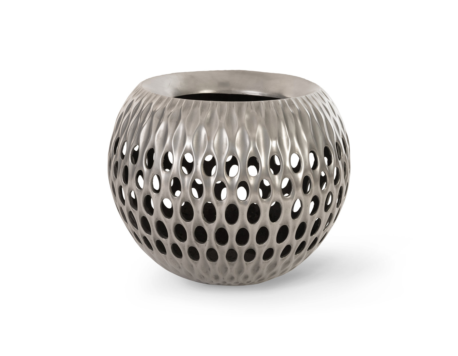 Outdoor Breathe Resin Composite Pot Planter, Aluminum