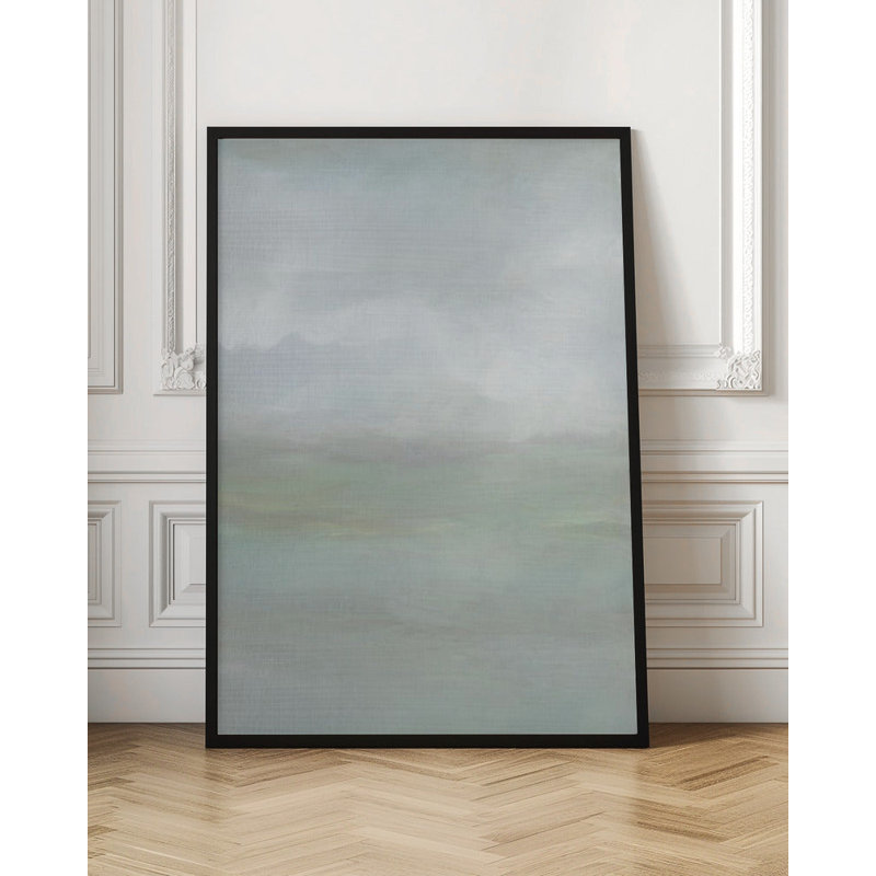 Panneau d'huile Rough Seas 5, H 24 po x l 20 po, Noir