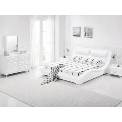 Lit plateforme en cuir Amkit Vegan
