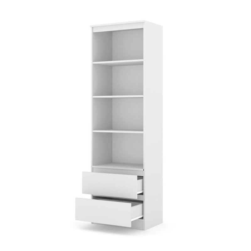 195cm H x 60cm W Composite Bookcase, White
