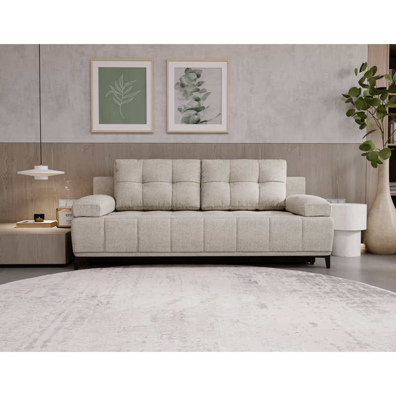 Tarell 2 Seater Sofa Bed, Light Grey