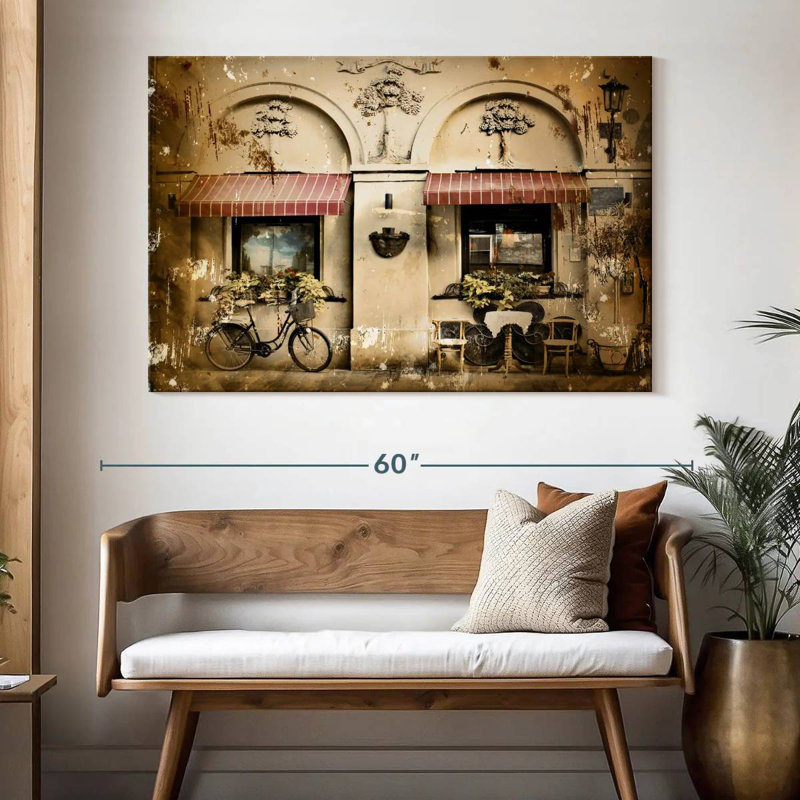Ravi Old Italian Cafe, 34" H x 51" W