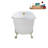57.5'' x 29.5'' Freestanding Soaking Acrylic Bathtub-83636126-83636121