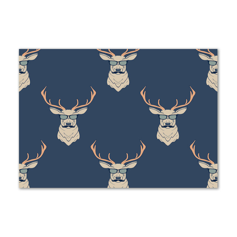 Hipster Deer - Wrapped Canvas Print