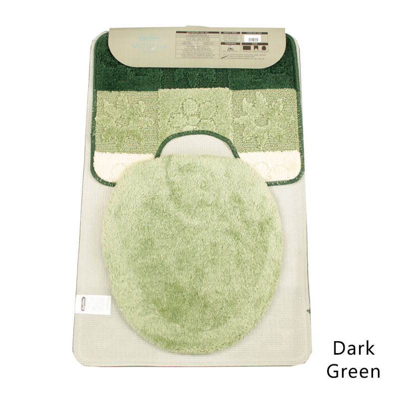 Abibat Bath Rug, Dark Green