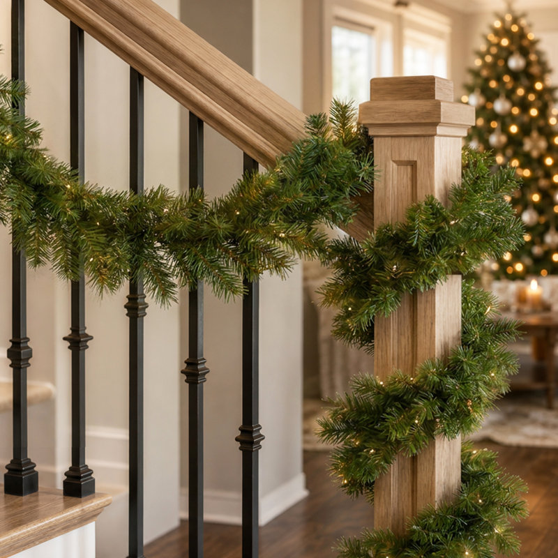 Norwood Fir Garland with Clear Lights, 10' L
