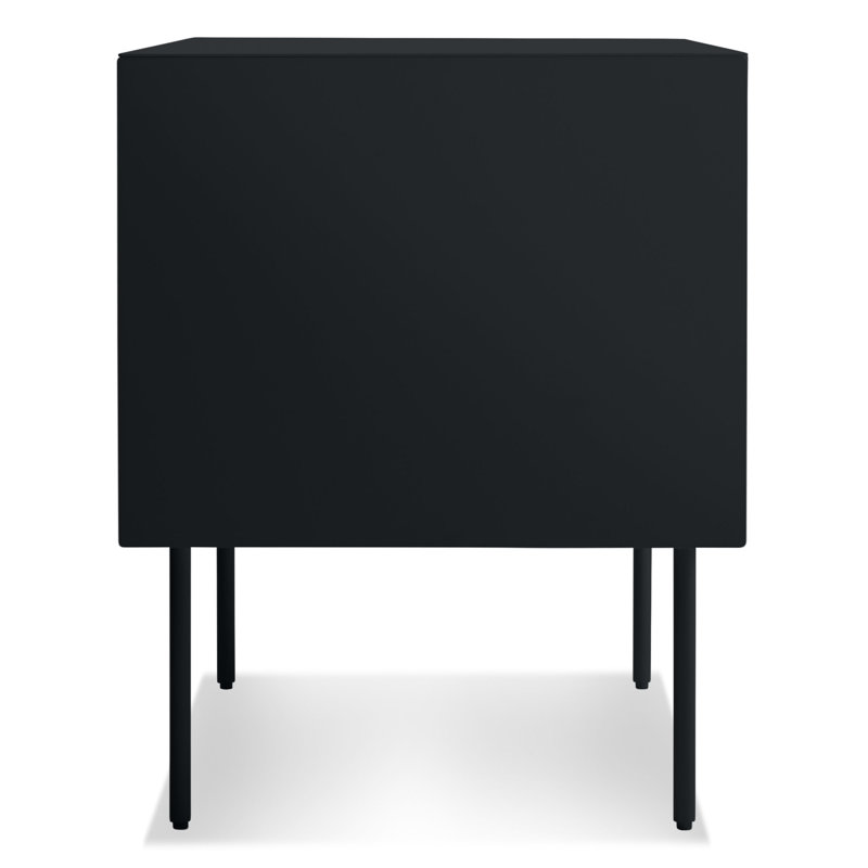 Clad 2 - Drawer Nightstand, Walnut/Oblivion