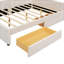 Full Size Upholstered Platform Bed With USB And 2 Drawers-540640842