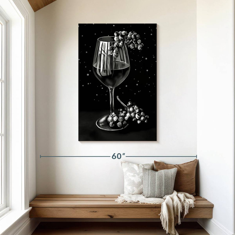 Rouge exubérant - noir et blanc, H 45 po x l 30 po