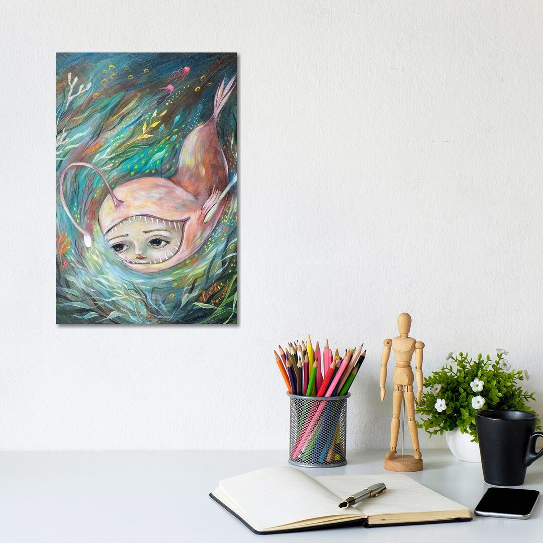 Anglerfisch Illumination von Heather Renaux - Giclée auf Leinwand ohne Rahmen