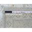 Tapis gris en laine noué à la main 8 pi x 9 pi 10 po Angora