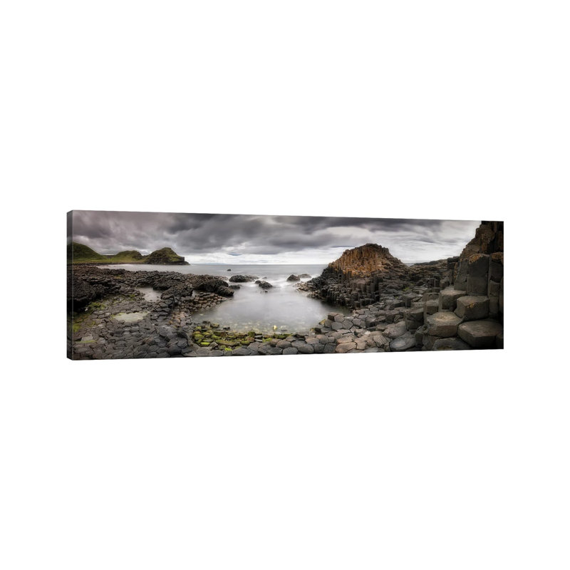 The Giants Causeway by Yolanda Romero Angueira - Wrapped Canvas Panoramic Print, 30.48 cm H x 91.44 cm W x 1.91 cm D