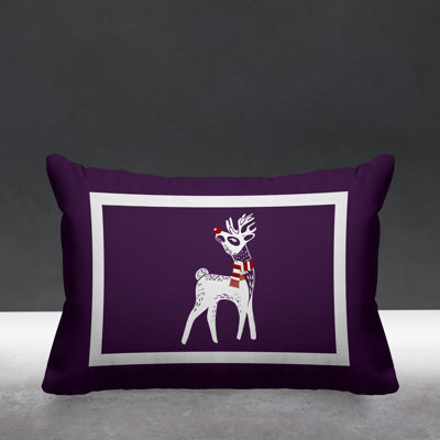 Christmas Outdoor Reversible Throw Pillow