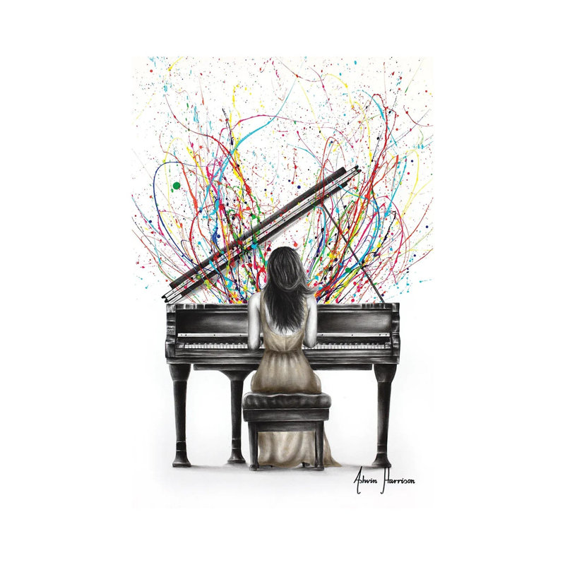 Estampe numérique sur toile Grand Piano