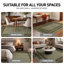 Tapis beige uni tissé à la machine à poil long tissé à la machine-803720670-803720671