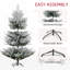 Arbre de Noël artificiel avec 1218 branches réalistes, base en acier-2066087126