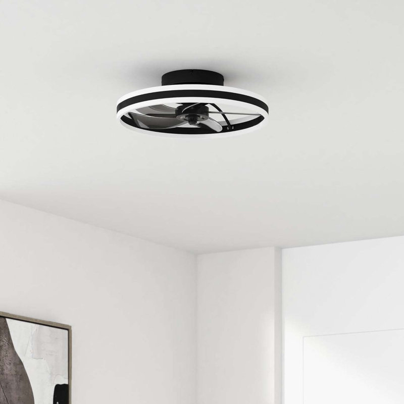 Ceiling Fan With Lights – Dimmable Led, Black