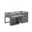 Lit mezzanine simple avec rangement Fabiana