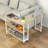 17 Storeys 360° Rotatable Sofa Side Table L-shaped Laptop Desk Snack Table Withshelf Patented-1934654470
