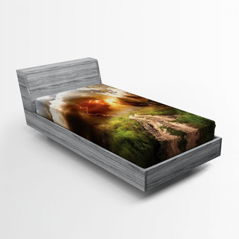 Drap ajusté nature, Drap-housse de taille simple