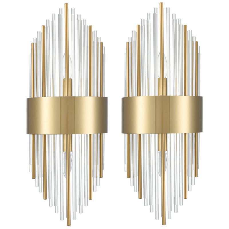 Ensemble de 2 appliques en verre Madisonburg