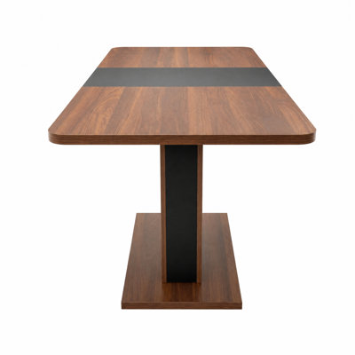 Extendable Dining Table, Modern Expandable Kitchen Table, Rectangular Dinner Table for Small Space Home Restaurant