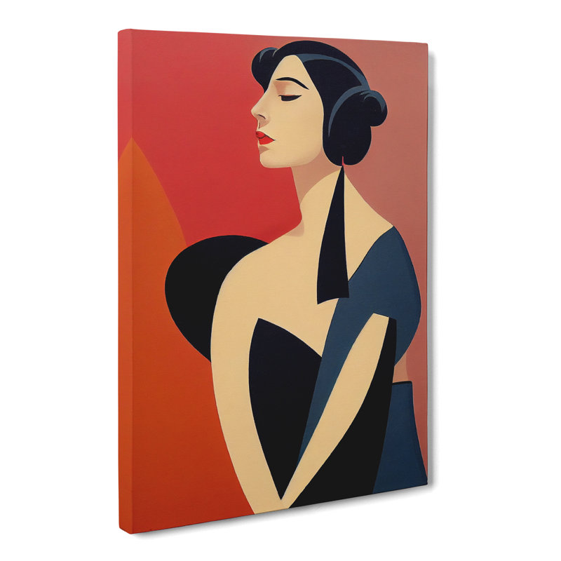 Portrait Woman Vol.4 - Wrapped Canvas, 50cm H x 35cm W x 3cm D