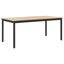 Solid Wood Top Metal Base Dining Table-1989931428-1989931429-1989931480