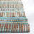 Sekani Natural Fiber Flat Weave Jute/Cotton Striped Rug in Teal/Natural-280144553