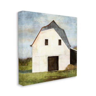 "Ferme de campagne rustique" par Suzanne Nicoll - peinture sur toile tendue