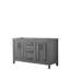 Daria 59'' W Double Bathroom Vanity Base-859549622