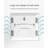 Digital Mechanical Tabletop Clock in White