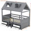 Structure de lit simple en bois, gris-739740821-739740820