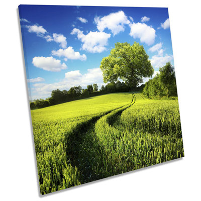 Z2396 Summer Countryside Landscape - Wrapped Canvas Print