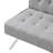Wood Frame Stainless Leg Futon Sofa bed Convertible Futon Foldable Sofa-94074276