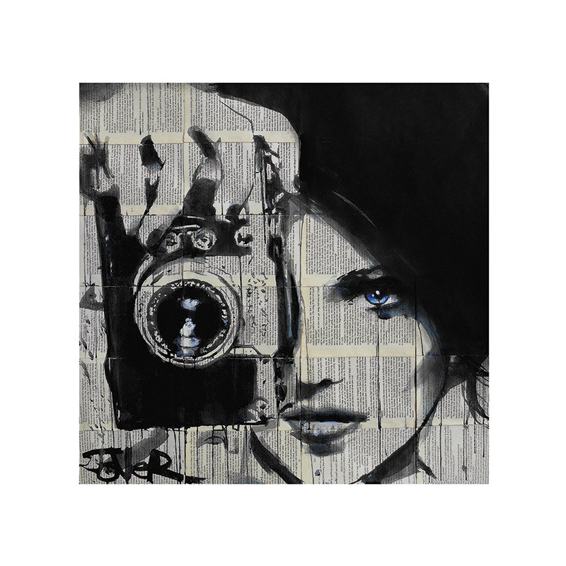Loui Jover - Painting, No Mount, 60cm H x 60cm W
