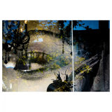 Toronto. Queen St. Window Reflection # 2 Print by Andrea Hillebrand