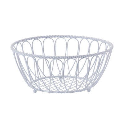 10In Rope Basket-White